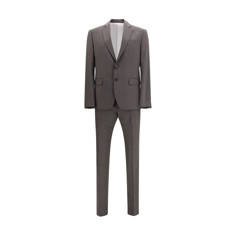 Dsquared2 Gray Fleece Wool Two-Piece Suit - Modern Elegance Redefined