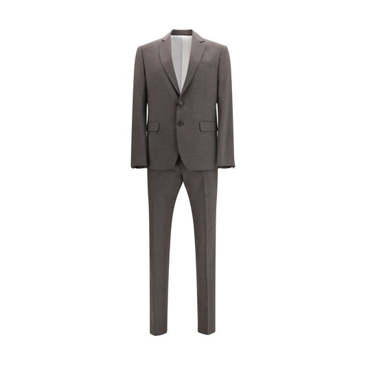Dsquared2 Gray Fleece Wool Two-Piece Suit - Modern Elegance Redefined