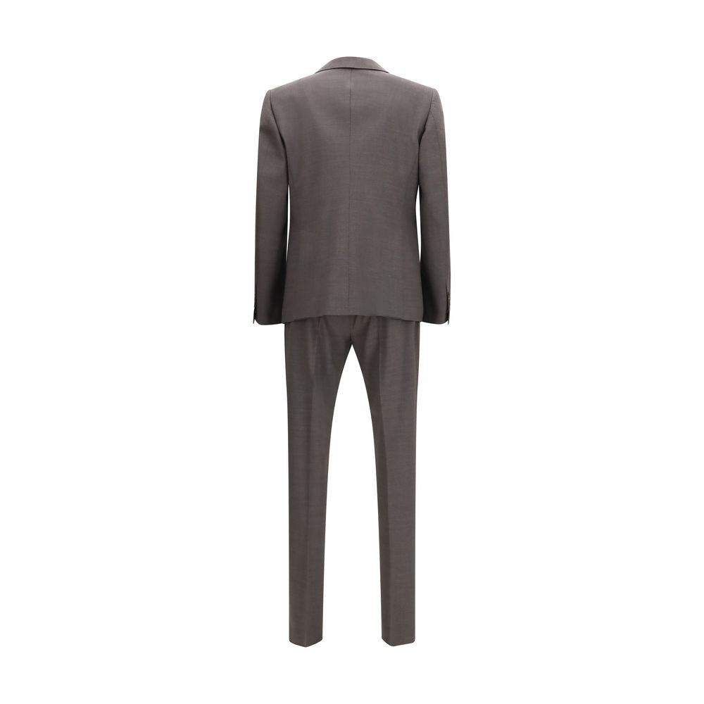 Dsquared2 Gray Fleece Wool Two-Piece Suit - Modern Elegance Redefined