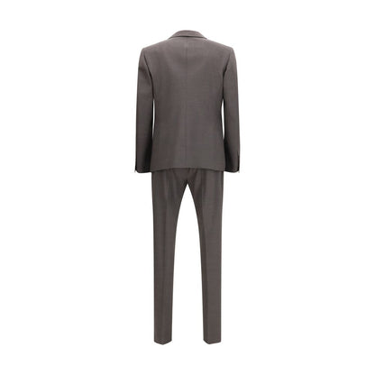 Dsquared2 Gray Fleece Wool Two-Piece Suit - Modern Elegance Redefined
