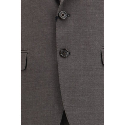 Dsquared2 Gray Fleece Wool Two-Piece Suit - Modern Elegance Redefined