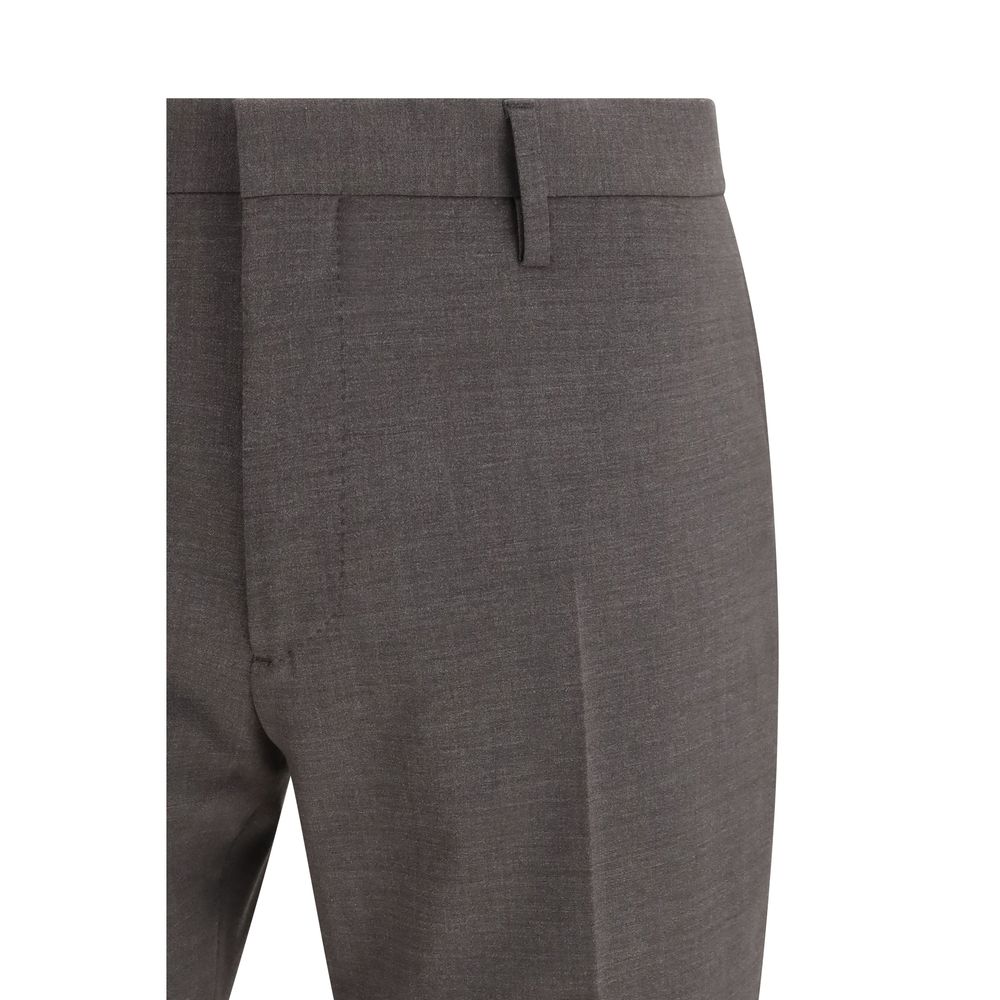 Dsquared2 Gray Fleece Wool Two-Piece Suit - Modern Elegance Redefined