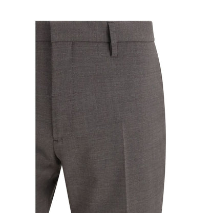 Dsquared2 Gray Fleece Wool Two-Piece Suit - Modern Elegance Redefined
