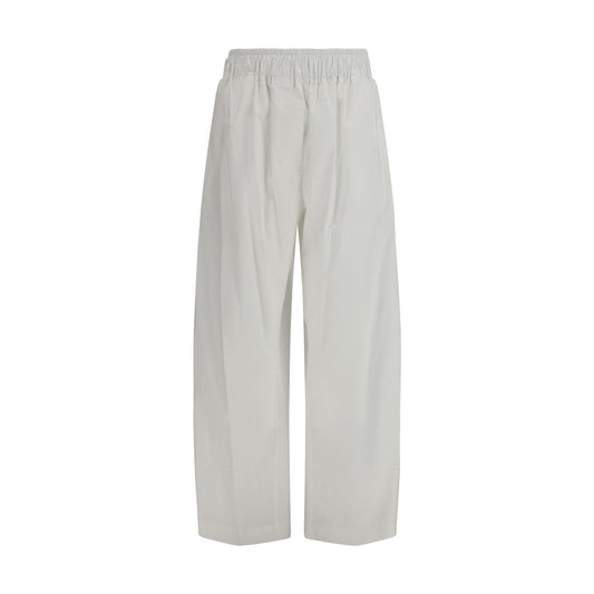 The Latest White Lyocell Casual Pants - Dora Wide Leg