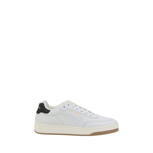 Saint Laurent White Calf Leather SL61 Low Top Sneakers