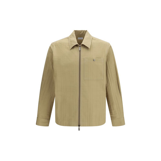 Burberry Check Cotton Zip Shirt Jacket