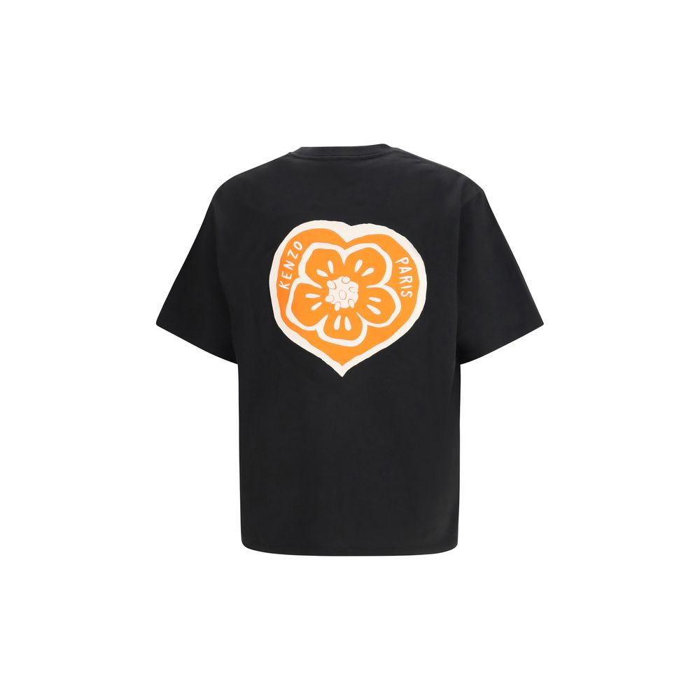 Kenzo Black Cotton Boke Heart T-Shirt