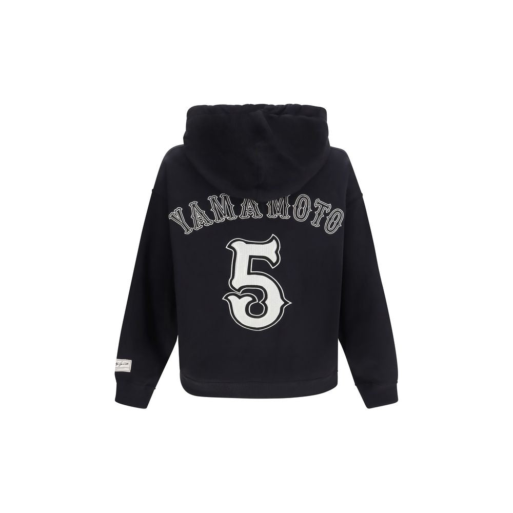 Y-3 Black Cotton Sweatshirt - Elite 5 Hoodie