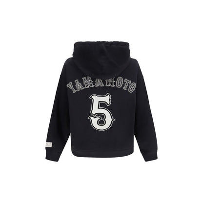 Y-3 Black Cotton Sweatshirt - Elite 5 Hoodie