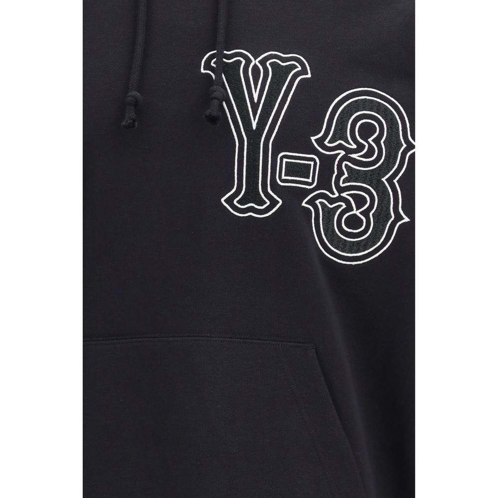 Y-3 Black Cotton Sweatshirt - Elite 5 Hoodie