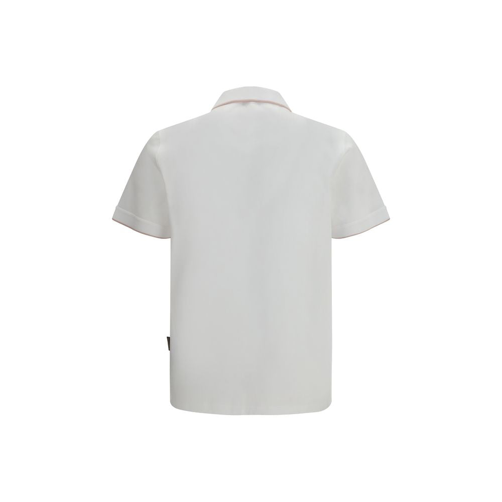 MooRER White Cotton Polo Shirt - Bradley-JCL