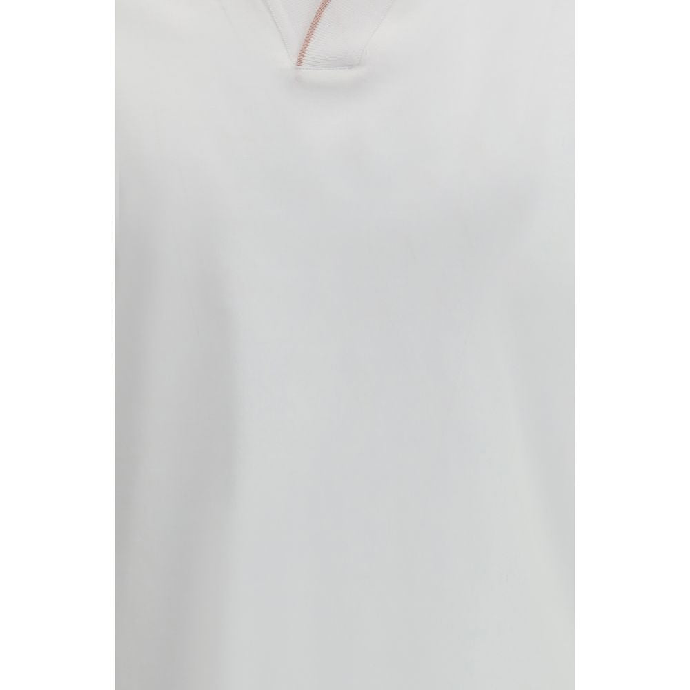 MooRER White Cotton Polo Shirt - Bradley-JCL