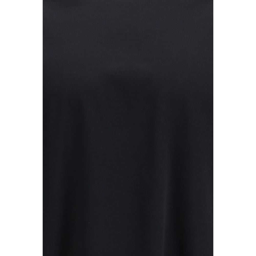 LAMINAR Black Cotton Sportswear Long-Sleeved Crew Neck T-Shirt