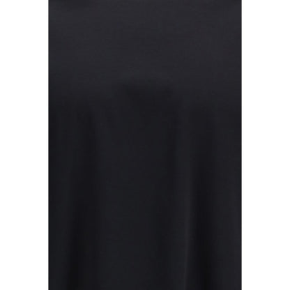LAMINAR Black Cotton Sportswear Long-Sleeved Crew Neck T-Shirt