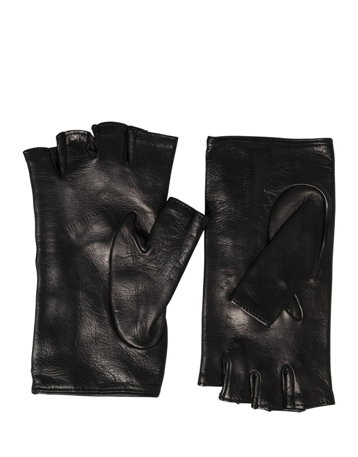 Dolce & Gabbana Black Embellished Wrist Length Mitten Gloves