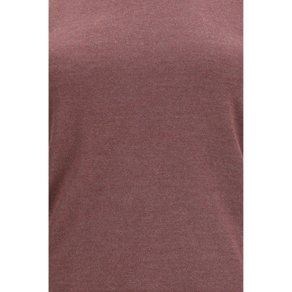 Brunello Cucinelli Bordeaux Cashmere Sleeveless T-Shirt