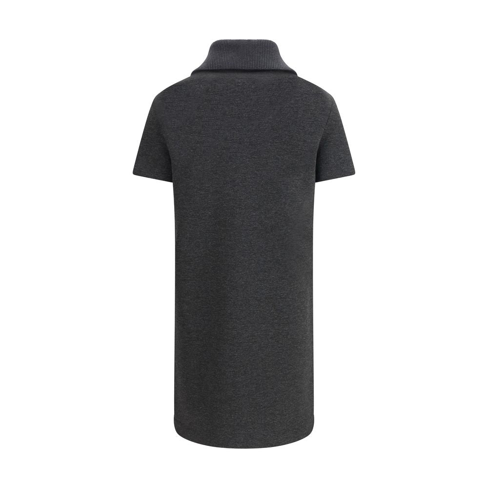 Gucci Gray Cotton Double GG Dress