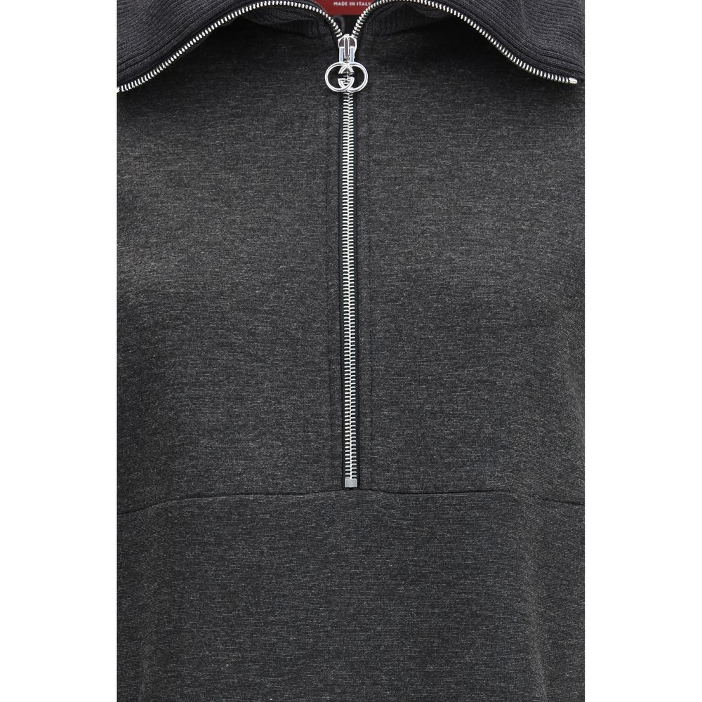 Gucci Gray Cotton Double GG Dress