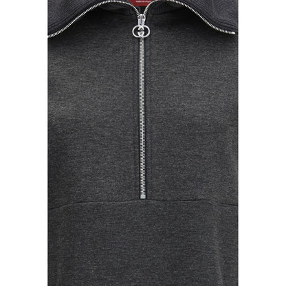 Gucci Gray Cotton Double GG Dress