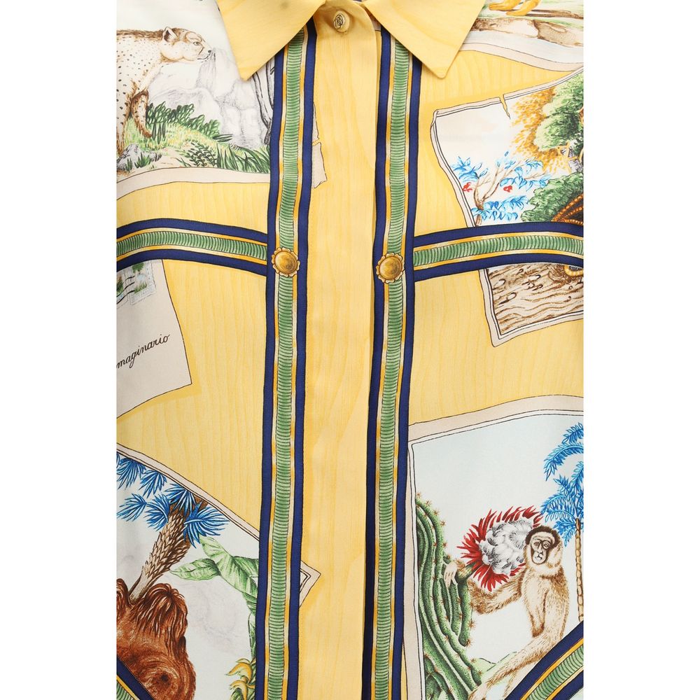 Gucci Printed Silk Twill Shirt - Cruise 2026 Collection