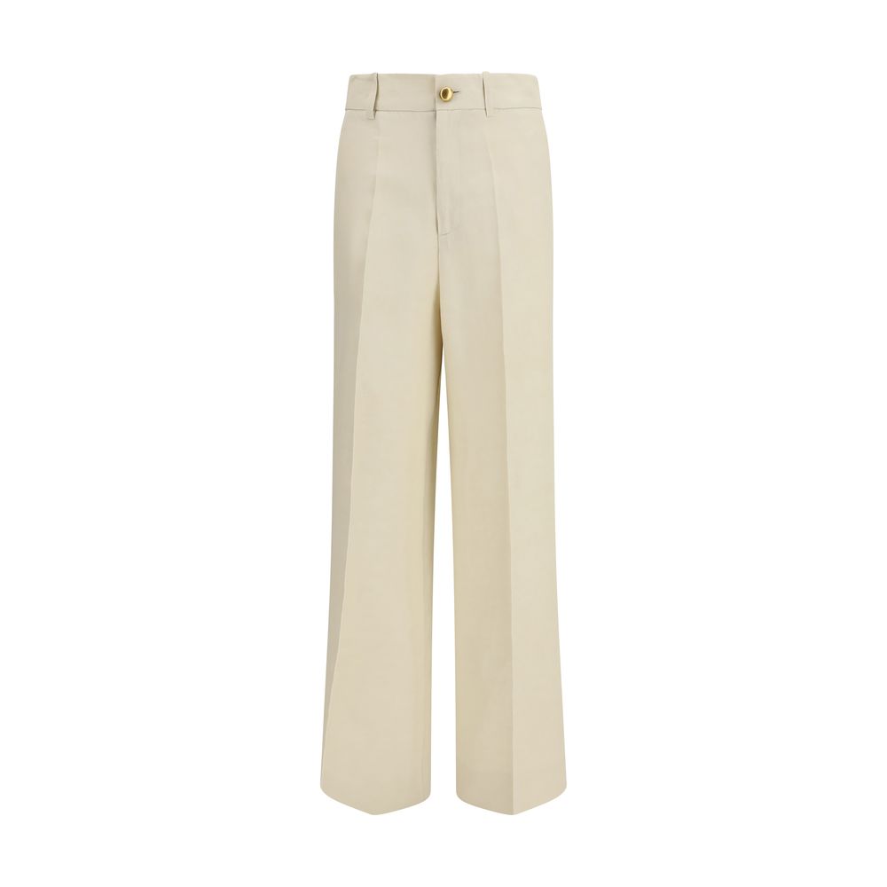 P.A.R.O.S.H. Beige Viscose Casual Pants - Raisa Pants