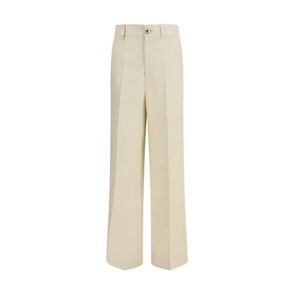 P.A.R.O.S.H. Beige Viscose Casual Pants - Raisa Pants