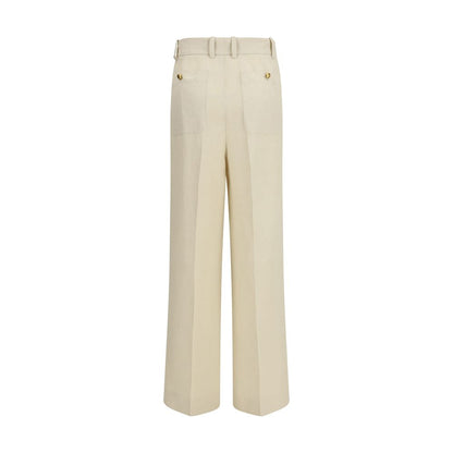 P.A.R.O.S.H. Beige Viscose Casual Pants - Raisa Pants
