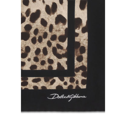 Dolce & Gabbana Leopard Silk Scarf