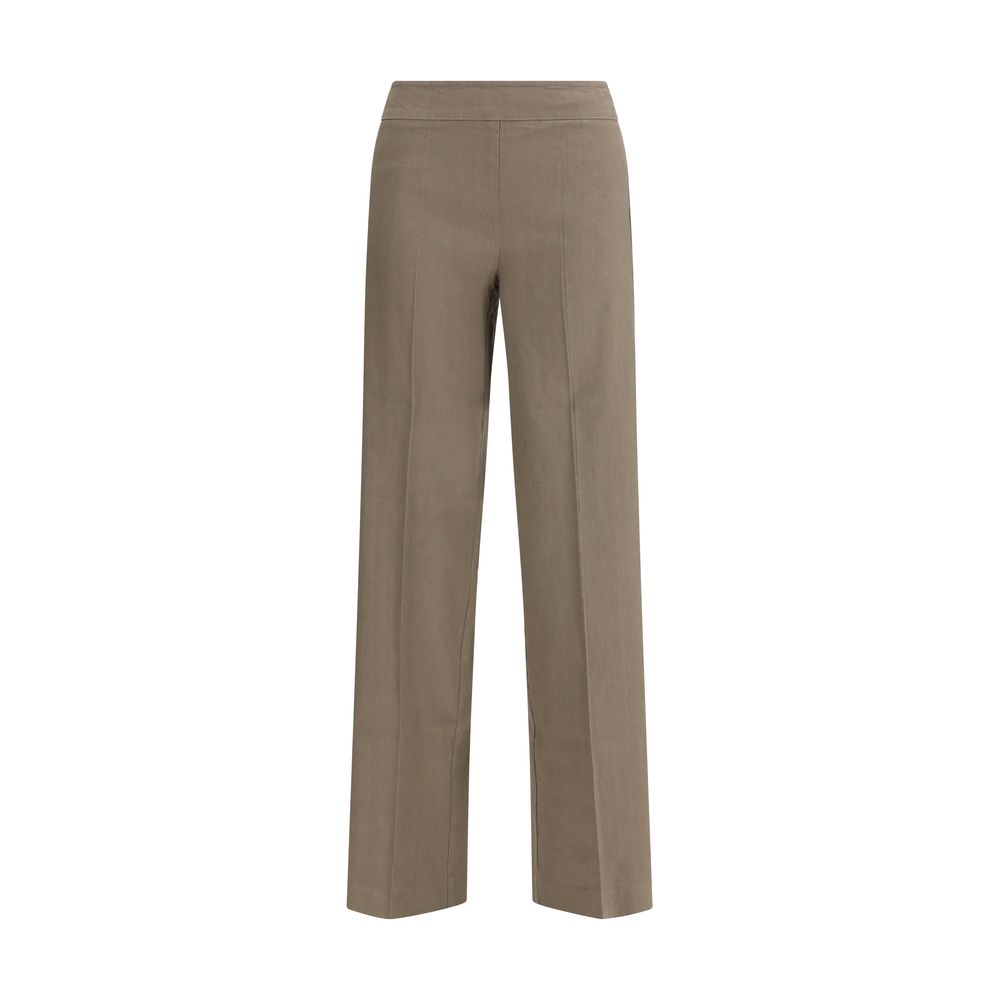 Avenue Montaigne Flavia Beige Linen Casual Pants