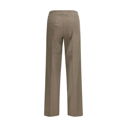 Avenue Montaigne Flavia Beige Linen Casual Pants
