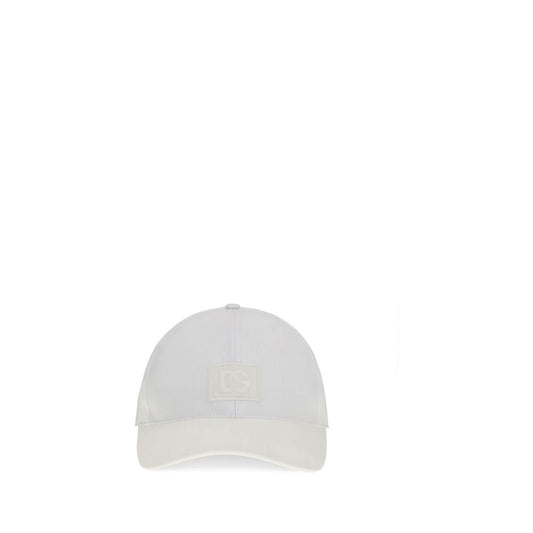 Dolce & Gabbana White Cotton Baseball Cap