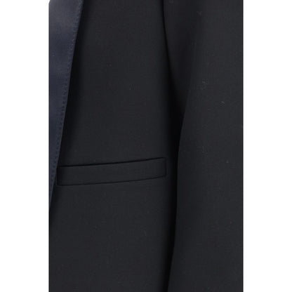 Tom Ford Cropped Single-Breasted Jacket in Black Wool