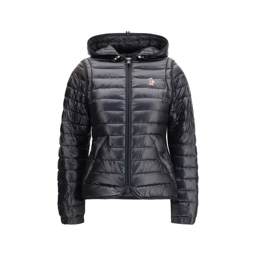 Moncler Grenoble Black Polyamide Full-Length Down Jacket