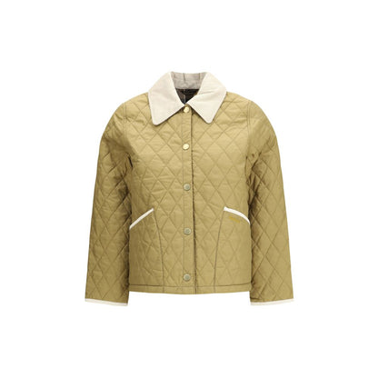 Barbour Liddesdale Cropped Icons Quilted Jacket in Beige