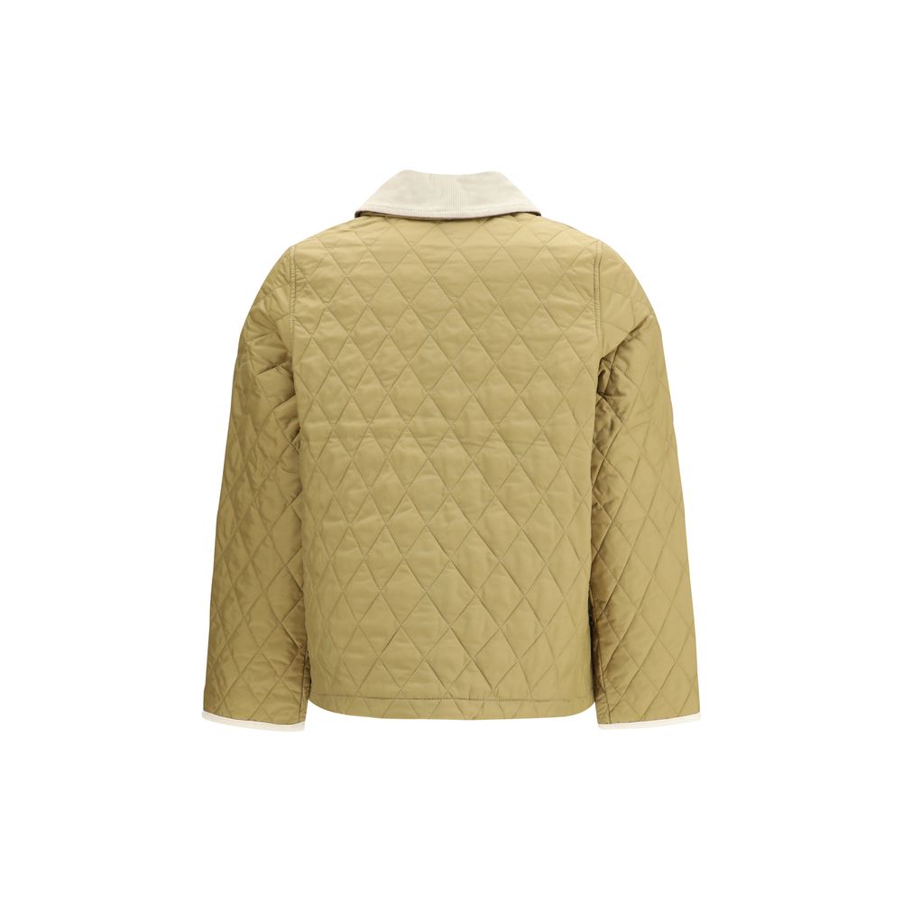 Barbour Liddesdale Cropped Icons Quilted Jacket in Beige