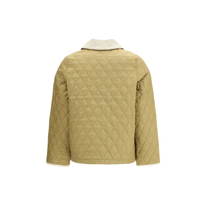 Barbour Liddesdale Cropped Icons Quilted Jacket in Beige