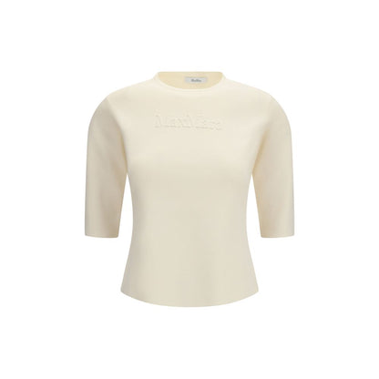 Max Mara Mxpauster Pure Beige Viscose T-Shirt