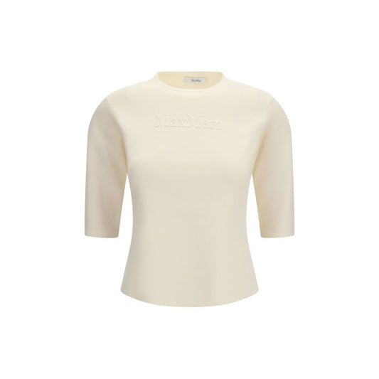 Max Mara Mxpauster Pure Beige Viscose T-Shirt