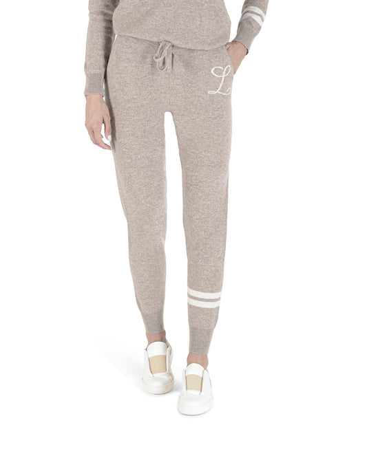 Crown of Edinburgh Cashmere Beige Casual Pants