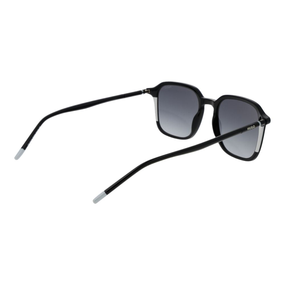 Hugo Boss Unisex Sunglasses – Black Acetate Frame, Grey Gradient Lenses