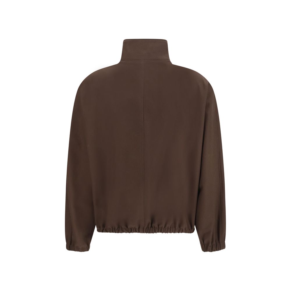Courrèges Brown Polyester Bomber Jacket