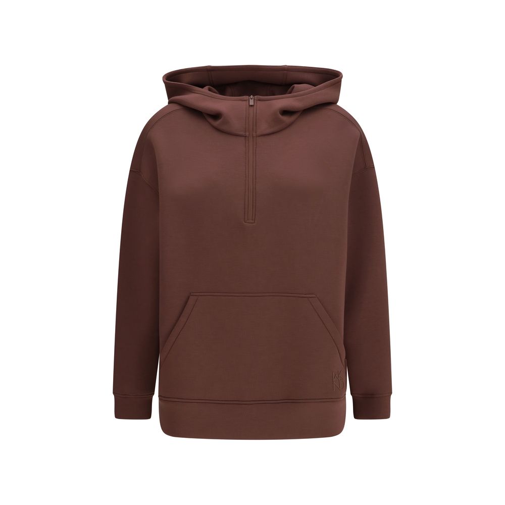 Max Mara Brown Modal Sweatshirt - Radura Hooded Sweatshirt