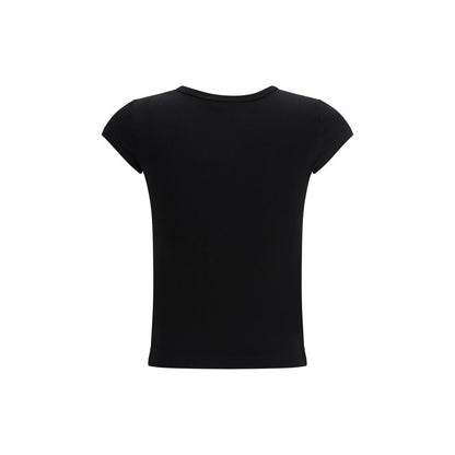Diesel T-Angie-Od Black Cotton Sportswear T-shirt