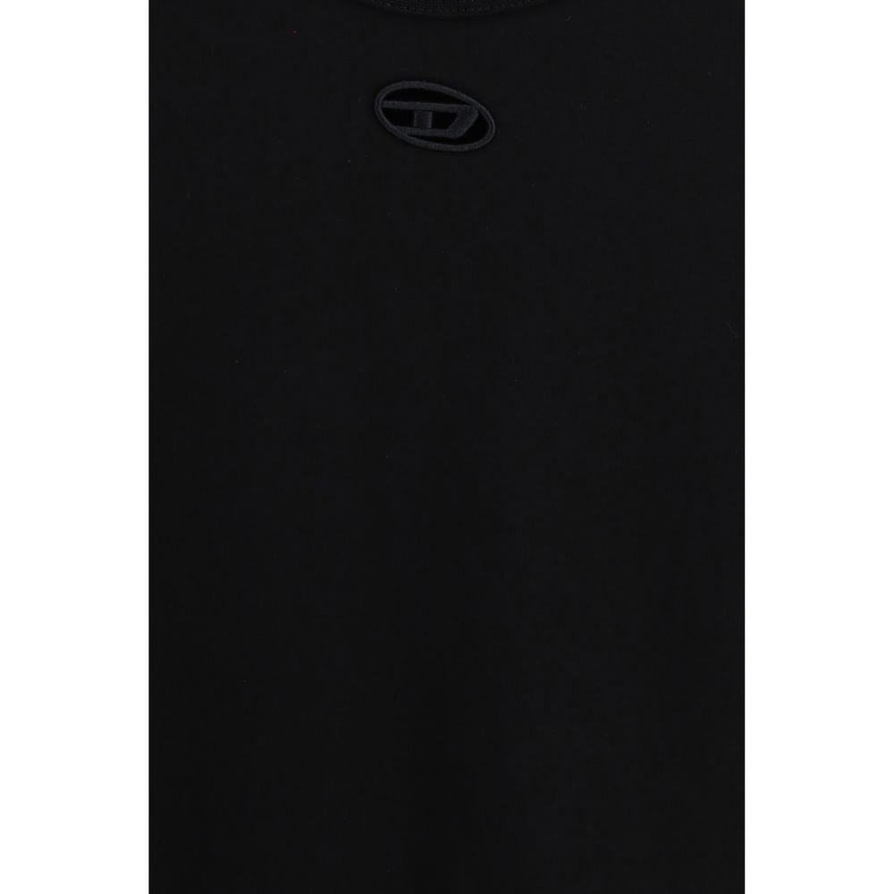 Diesel T-Angie-Od Black Cotton Sportswear T-shirt