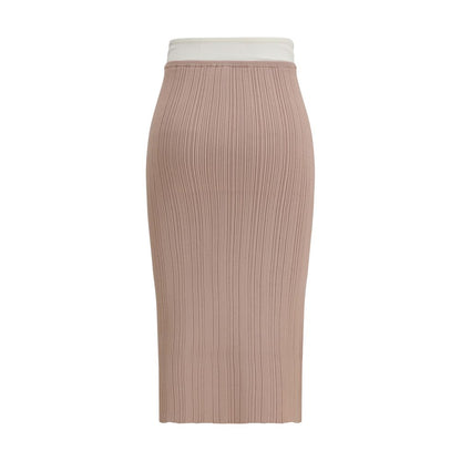 Diesel M-Zinia Multicolor Viscose Midi Skirt
