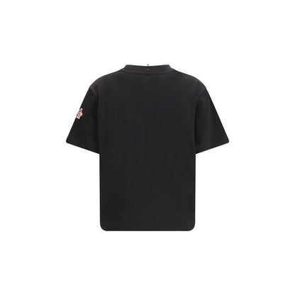 Moncler Grenoble Black Cotton Logo T-Shirt