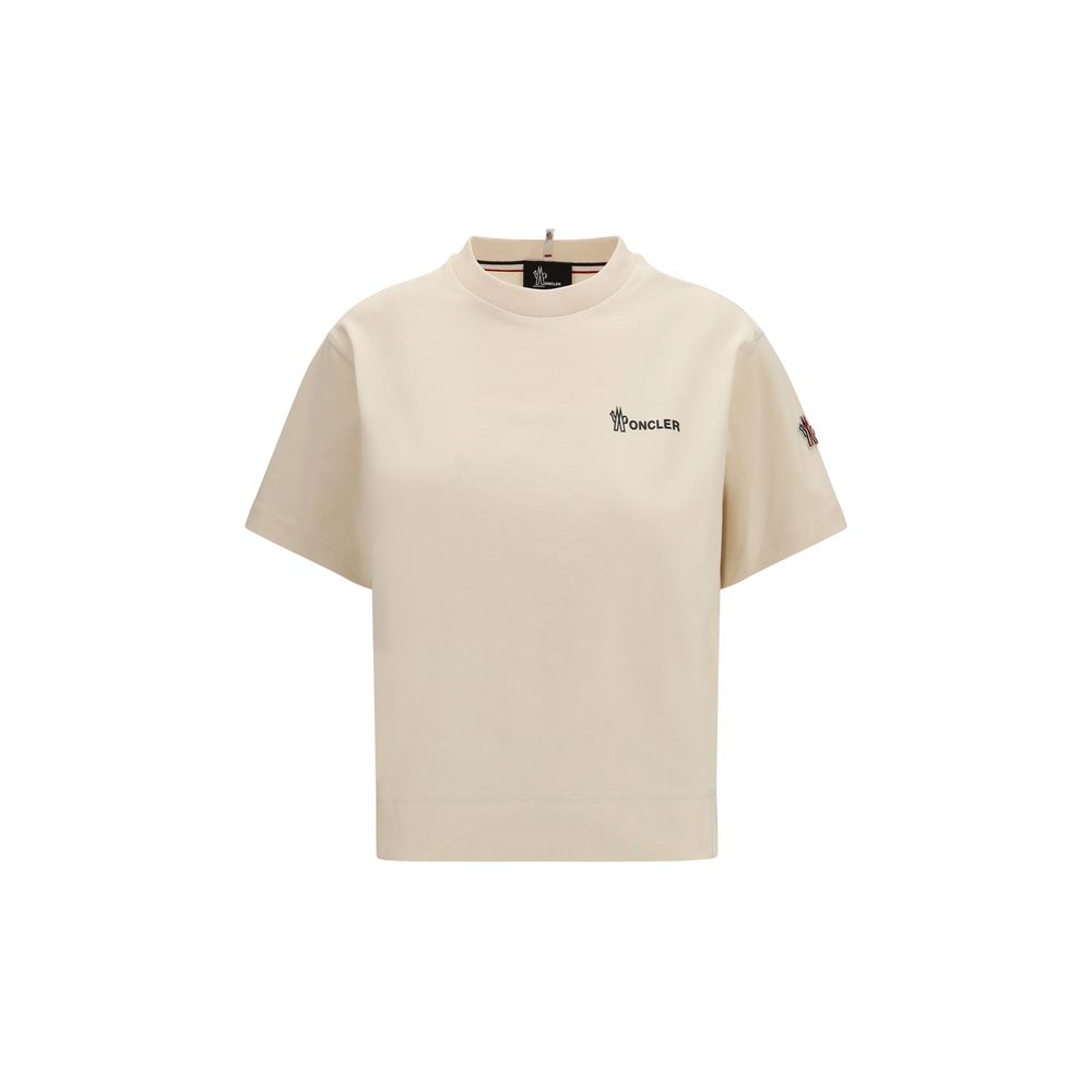 Moncler Grenoble Beige Cotton Sportswear T-Shirt