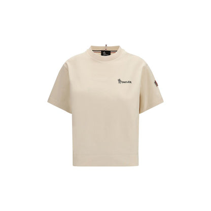Moncler Grenoble Beige Cotton Sportswear T-Shirt