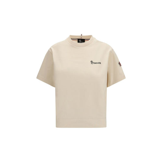 Moncler Grenoble Beige Cotton Sportswear T-Shirt