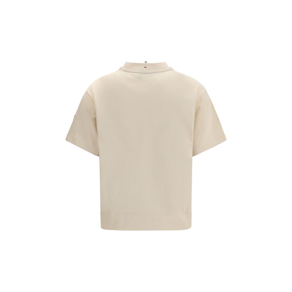 Moncler Grenoble Beige Cotton Sportswear T-Shirt